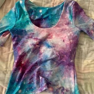 Black Milk Galaxy Fairyland Scoop Top Size M